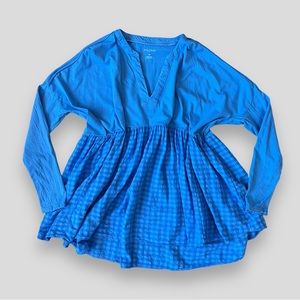 Pilcro baby doll long sleeve top